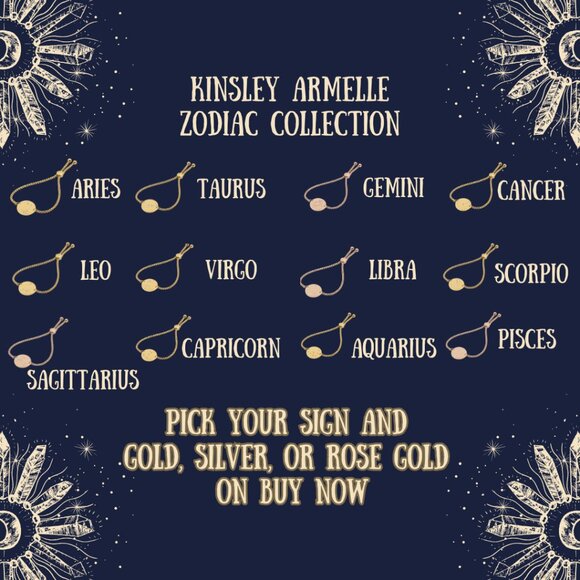 Retail $65 Kinsley Armelle Zodiac Bracelets*Pick your sign and metal! Bolo Style - Picture 1 of 1